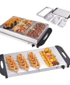 Buffetera Mantenedor Comidas Calientes Chafing 3 Bandejas