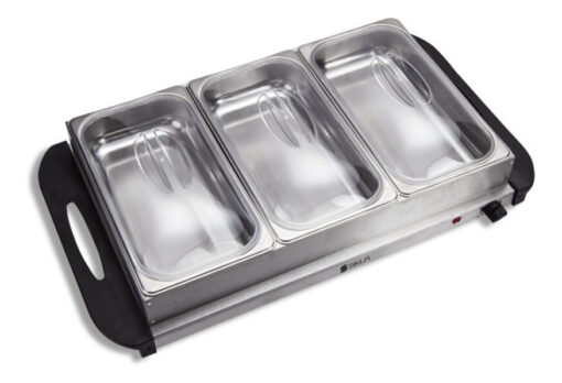 Buffetera Mantenedor Comidas Calientes Chafing 3 Bandejas - Imagen 4