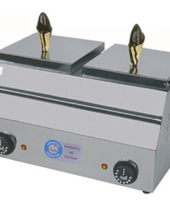 Bañadora Templadora De Chocolate Acero Inox 2 Bocas Grandes