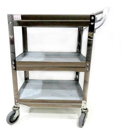 Carro De Servicio Gastronómico Roa Estantes Acero 90 X 40 - Imagen 27