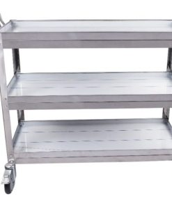 Carro De Servicio Gastronómico Roa Estantes Acero 90 X 40