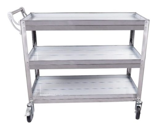 Carro De Servicio Gastronómico Roa Estantes Acero 90 X 40