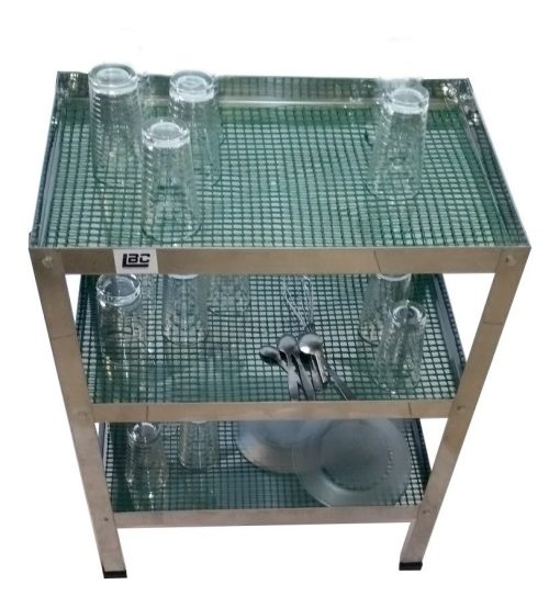 Vasera Gastronomica Escurridor Acero 70 X 40 Cm 3 Estantes - Imagen 36