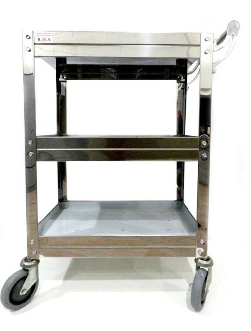 Carro De Servicio Gastronómico Roa Estantes Acero 80 X 40 - Imagen 24