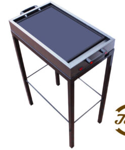 Parrilla  Eléctrica Plancha Bifera Lisa Con Pie/base Oferta