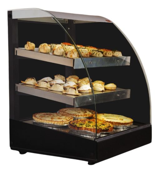 Exhibidor Mantenedor Warmer Comida Caliente 3 Niveles 70 Cm