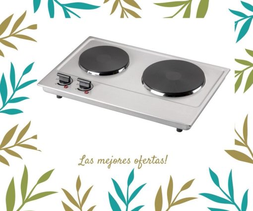 Anafe Eléctrico Doble Dos Hornallas Acero Inoxidable Sikla - Imagen 6