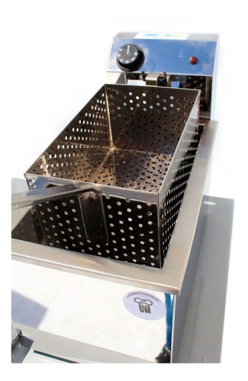 Freidora Eléctrica 8 A 10 Litros Con Canasto Acero Lourdes