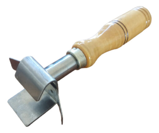 Saca Fuente Gancho Pinza Para Pizzera Mango Madera 21cm