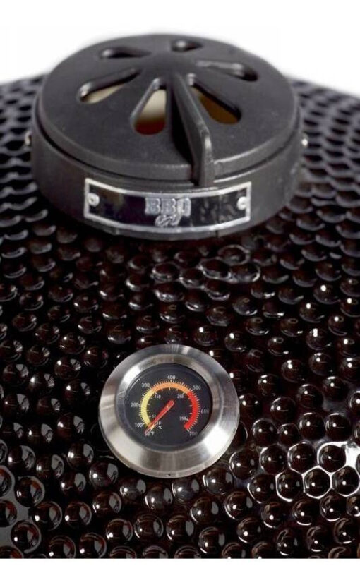Parrilla A Carbón Kamado Kadu 23 Ahumador Bbq Grill + Funda Negro - Imagen 3