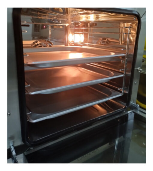 Horno Convector Catania 4 Bandejas 35,5x32,5 + Pinza Gris - Imagen 4
