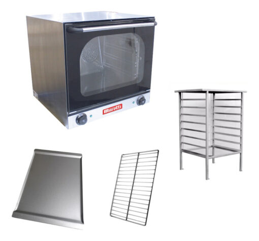 Horno Convector Moretti Deli C/6 Bandejas 2 Rejillas Y Base
