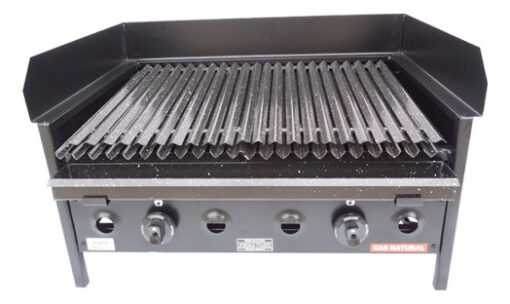 Parrilla A Gas Faldón 70 X 60 Natural Envasado Ahumador