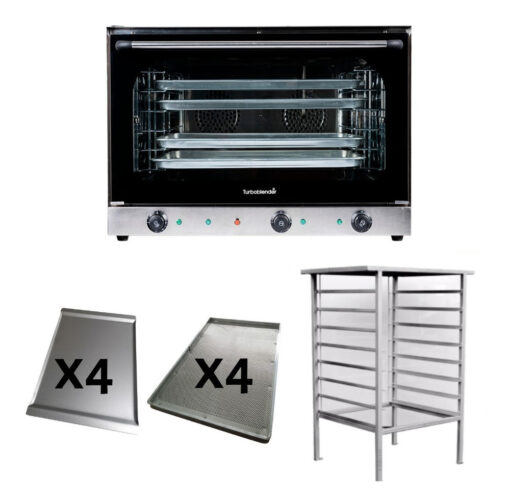 Horno Convector Tb 60x40 C/4 Bandejas + Base + 4 Perforadas