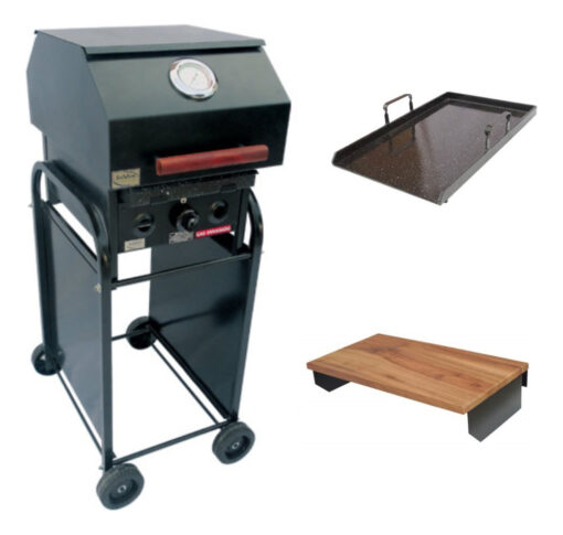 Parrilla A Gas Natural Envasado 40 Tapa Carro Plancha Mesada