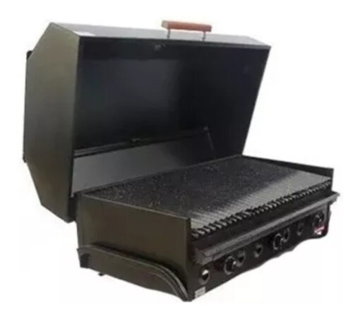 Parrilla Gas Natural Envasado 100x60 Carro Tapa + Plancha - Imagen 5