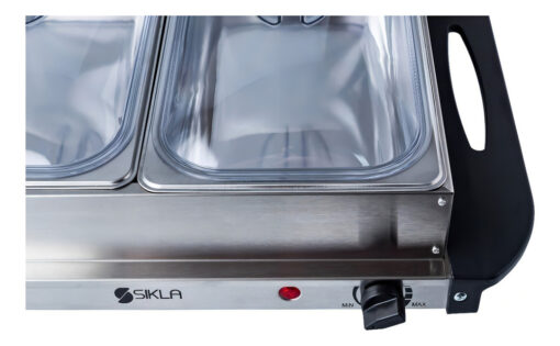 Bufetera Sikla Bw-300-3 Triple Mantenedor De Comida Caliente 2,5 L - Imagen 6