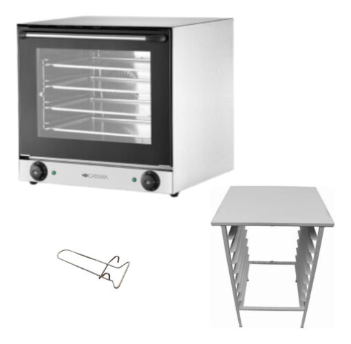 Horno Convector Catania 44x32 No Pauna + Base Y 8 Bandejas - Imagen 3
