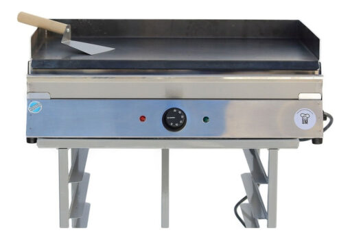 Plancha Lisa Eléctrica Hamburguesa Grande 75x45 Resinet Plateado - Imagen 6