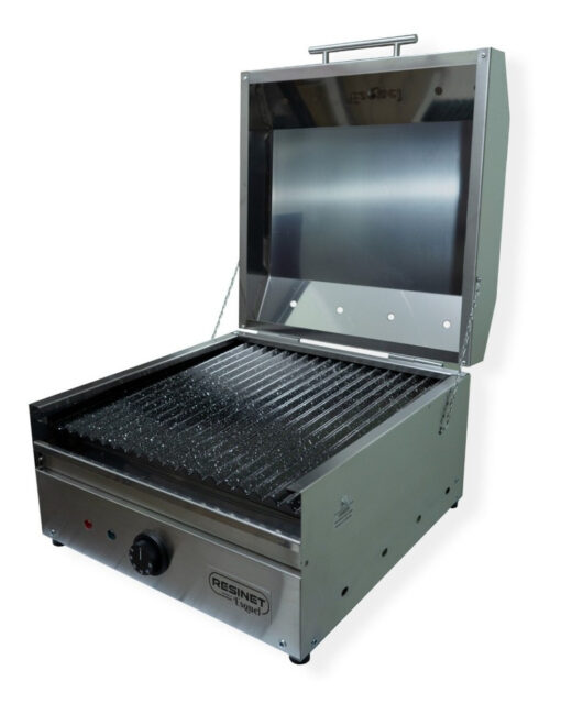 Parrilla Eléctrica Esquel 40x40 Acero + Base Balcón + Funda  Gris - Imagen 5