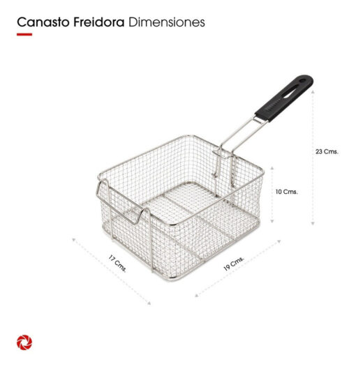 Freidora Eléctrica Comercial 6 Litros Turboblender Tb-fr6v1 Color Acero Inoxidable - Imagen 4