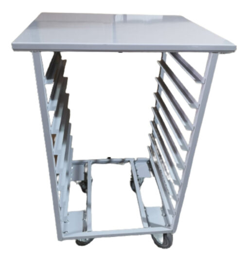 Base Mesa Horno Convector 8 Guias Y Ruedas P/ Bandejas 44x32 - Imagen 3