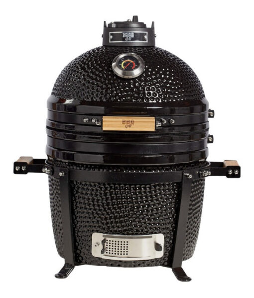 Parrilla A Carbón Kamado Kadu 15 Bbq Grill C/funda Y Ribs  Negro - Imagen 4