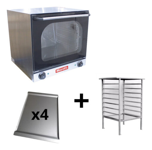 Horno Convector Eléctrico Moretti Deli 4 Bandejas 44x32 Base - Imagen 3