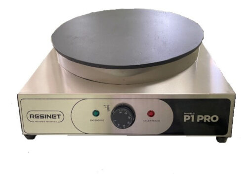 Crepera Profesional Panquequera Industrial 40 Cm Resinet Plateado - Imagen 3