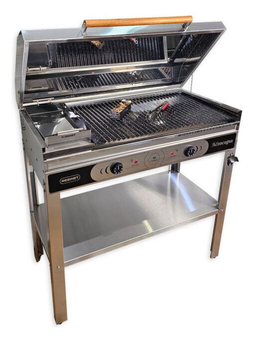 Parrilla Eléctrica Aconcagua 95x45 Tapa Base Funda Resinet  Plateado - Imagen 3