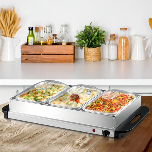 Bufetera Sikla Bw-300-3 Triple Mantenedor De Comida Caliente 2,5 L - Imagen 3