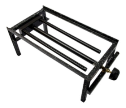 Anafe Gas Mechero - Quemador Porta Plancha Bifera  Negro
