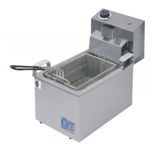 Freidora Eléctrica De 8 Litros Con Canasto Anion Acero Inoxidable 50 Hz X 60 Hz