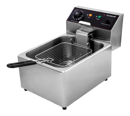 Freidora Eléctrica Comercial 6 Litros Turboblender Tb-fr6v1 Color Acero Inoxidable - Imagen 5