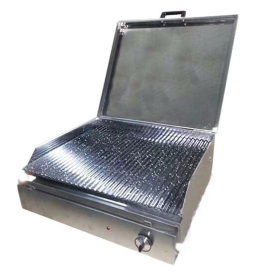 Parrilla Portátil Eléctrica Sobremesada Balcon 60x50 - Tapa Gris