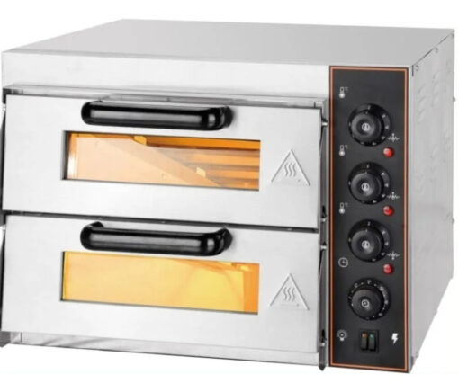 Horno Pizzero Eléctrico Doble Piso Refractario 40x40 Compact - Imagen 6