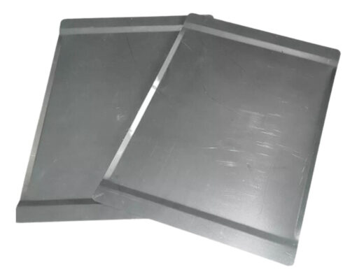 Bandeja Rectangular Aluminizada 44x32 0.8 Mm Horno Convector Plateado - Imagen 3
