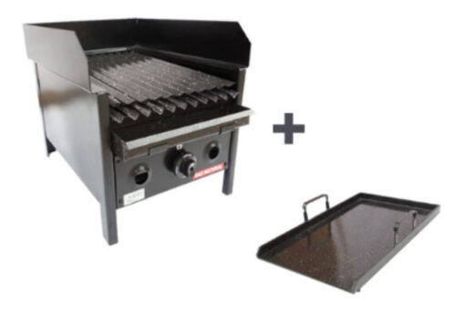 Parrilla A Gas 40x60 Natural Envasado Plancha Y Ahumador - Imagen 3