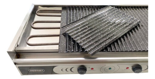 Parrilla Eléctrica Grande Tapa Funda 95x45 Resinet Aconcagua Plateado - Imagen 3