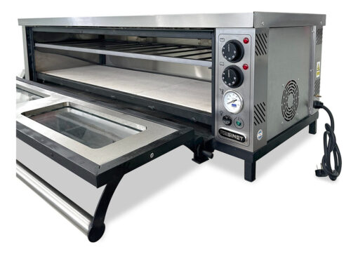 Horno Pizzero Eléctrico Piso Refractario 6 Moldes Venecia Color Gris - Imagen 5