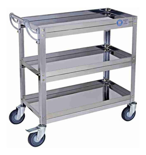 Carro Gastronómico 3 Estantes C/accesorio Pata Pernil Salsas - Imagen 4