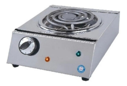 Anafe Industrial Eléctrico Simple Con Llave Máx Y Mín Anion Plateado