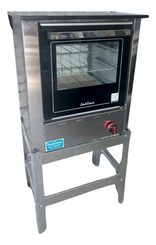 Horno Pizzero A Gas 3 Moldes Pizza Homologado + 3 Pizzeras Plateado - Imagen 4
