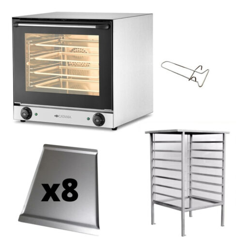 Horno Convector Catania 44x32 No Pauna + Base Y 8 Bandejas - Imagen 5