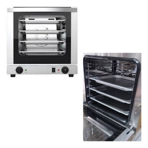 Horno Convector Catania 4 Bandejas 35,5x32,5 + Pinza Gris - Imagen 3