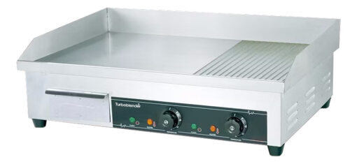 Plancha Eléctrica Lisa Y Grill 73x40 Turboblender 4400w Gris