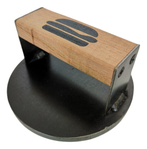 Smasher Premium Hamburguesa 14 Cm Mango Madera Gris