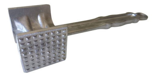 Martillo Bate Bife Ablandador Carne Tiernizador Aluminio 27c Plateado