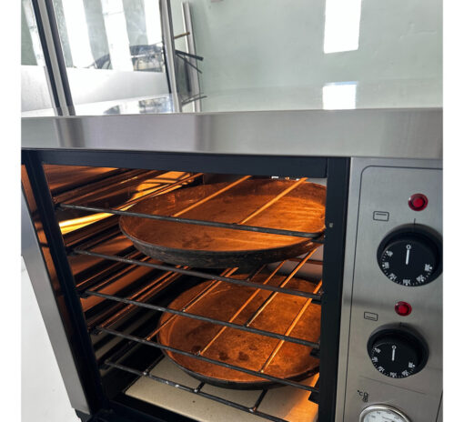 Horno Pizzero Eléctrico Compacto 6 Moldes Roma Resinet  Plateado - Imagen 5