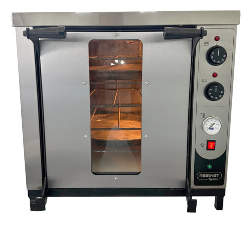 Horno Pizzero Eléctrico Compacto 6 Moldes Roma Resinet  Plateado - Imagen 3